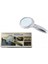 4x 6 LED Işık Aydınlatma 75MM Optik Lens El Büyüteç 5