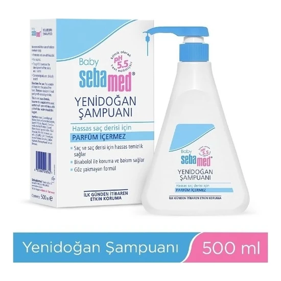 Sebamed Yenidoğan Bebek Şampuanı 500 ml