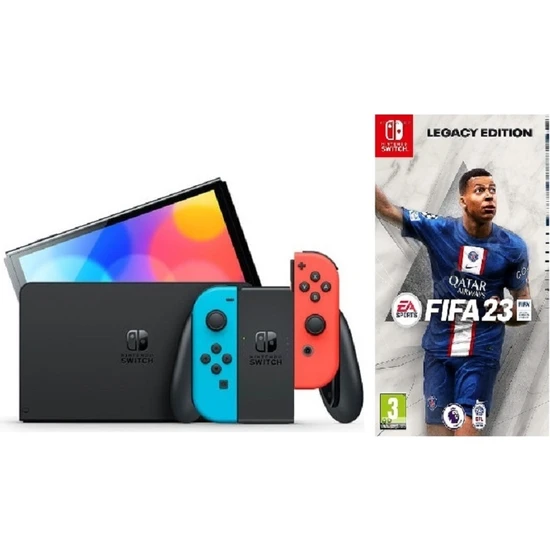 Nintendo Switch Kırmızı Mavi ( Ithalatçı Garantili ) + Ns Fifa 23
