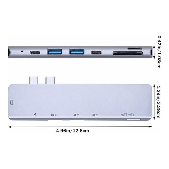 Flagen Macbook Pro Type C Çoğaltıcı 7 In 1 Sd Usb Hdmı Fiyatı 4800