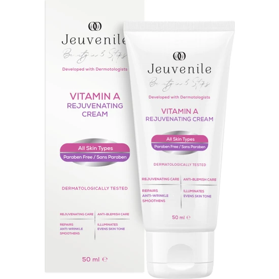 Jeuvenile Vitamin A Retinol Gençleştirici Krem - Vitamin A Retinol Cream 50 ml