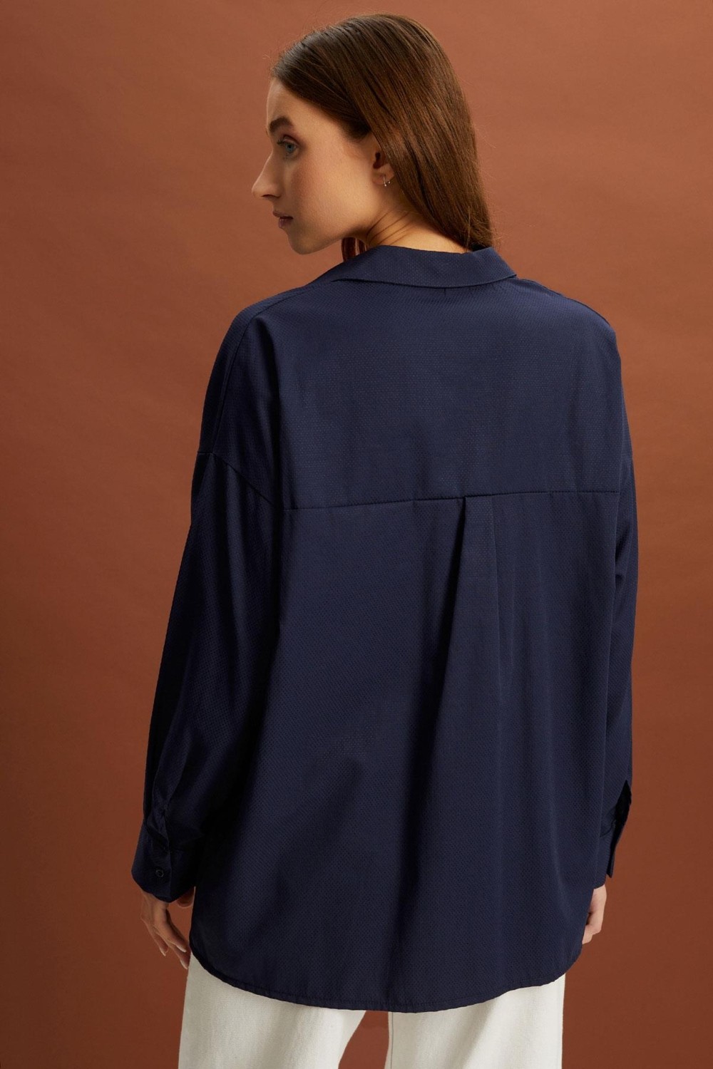 Alexander Gardi Oversize Gömlek (B21-47800) görsel 8