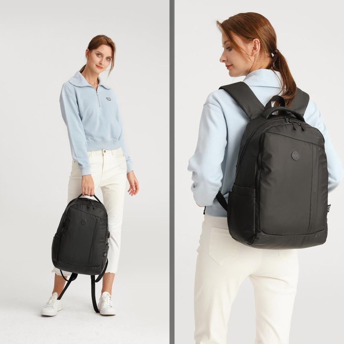 Smart Bags Gumi Kumaş Uniseks Büyük Boy Sırt Çantası 8662 Bakır görsel 4