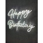 Dekoraven Happy Birthday Doğum Günü Neon Yazı Tabela Dekoratif Işık Organizasyon Arka Plan Aydınlatma Neon