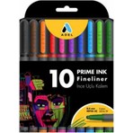 Adel Fineliner 10 Lu Ince Uçlu Kalem Prime Ink 10 Renk 1 Paket