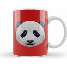 Humuts Geometric Animal Panda Kupa Bardak Porselen