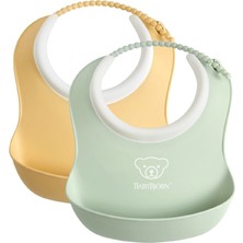 Babybjörn 2´li Mini Yumuşak Plastik Mama Önlüğü Powder Yellow / Green