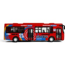 MEGA Sesli Işıklı Die Cast Otobüs Kırmızı