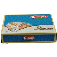 KŞ Kardeşler Şekerleme  Kardeşler Basma Bademli Sultan Küp Lokum 500 gr