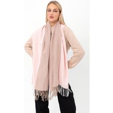 Saria Moda Yumuşak Dokulu Balık Sırtı Desen Kalın Omuz Şalı