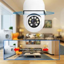 Ozmik Cmr-19 Wifi 360 Panoramik Ampul Kamera Gece Görüş Ses Akıllı Hareket Algılayıcı