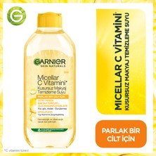 Garnier Parlak Cilt Için Makyaj Temizleme Suyu + C Vitamini Serum + Nemlendirici Seti