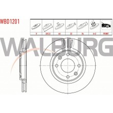 Walburg  Partner 2.0-1.6 Fren Diski Ön Havalı 4 Bjn 265,5X22X66X34 1629058880