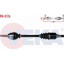 Veka  Dacıa Sandero Stepway 1.5 Dcı Uzunluk 660MM 2012- Komple Aks Sol Ön 391017832R