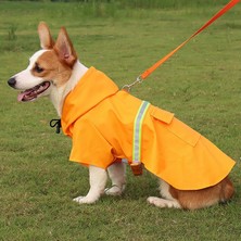 Shun Orta Büyük Köpek Yansıtıcı Köpek Yağmurluk (Yurt Dışından)