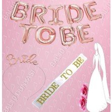 Best Parti Bride To Be Rose Gold Balon Set Bekarlığa Veda Partisi Set-5