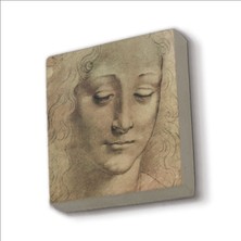 Sadrazam Baş Etüdü (Leonardo Da Vinci) Baskılı Doğaltaş  MAGNET(KRG-138)