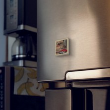 Sadrazam Italya Görseli Baskılı Doğaltaş  MAGNET(KRG-046)