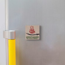 Sadrazam “ali’den Mert Yiğit, Zülfikar’dan Keskin Kılıç Yoktur.” Baskılı Doğaltaş  MAGNET(KH-195)