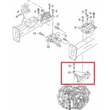 Meydan Volkswagen Caddy - 11/15 Şanzuman Bağlantı Kulağı (7 Ileri Dsg) 1K0199117BQ