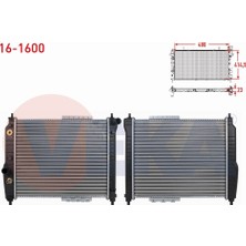Veka Chevrolet Aveo (T250) 1.2i A - T 2006 - 2011 Su Radyatörü Mekanik 96443476