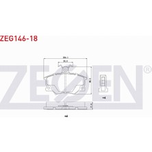 Zegen Fıat Tempra 1.4 1992 - 1999 Ön Fren Balatası AZE - 20833