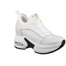 Guja 22K300-2 Dolgu Topuk Beyaz Kadın Sneakers