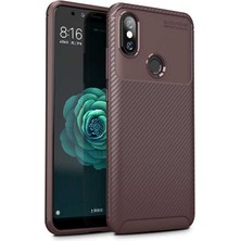 Kip GSM Xiaomi Mi 6x Kılıf Karbon Desenli Yüksek Kalite Negro Silikon Kapak