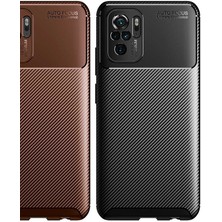 Kip GSM Xiaomi Redmi Note 10S Kılıf Karbon Desenli Yüksek Kalite Negro Silikon Kapak