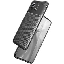 Kip GSM Xiaomi Mi 11 Kılıf Karbon Desenli Yüksek Kalite Negro Silikon Kapak