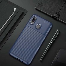 Kip GSM Galaxy A10S Kılıf Karbon Desenli Yüksek Kalite Negro Silikon Kapak