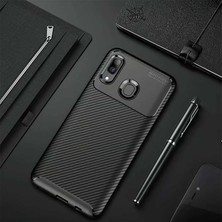 Kip GSM Galaxy A20 Kılıf Karbon Desenli Yüksek Kalite Negro Silikon Kapak