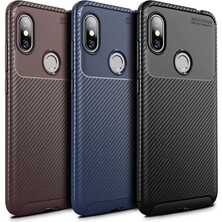 Kip GSM Xiaomi Redmi Note 6 Pro Kılıf Karbon Desenli Yüksek Kalite Negro Silikon Kapak