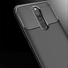 Kip GSM Xiaomi Redmi 8 Kılıf Karbon Desenli Yüksek Kalite Negro Silikon Kapak