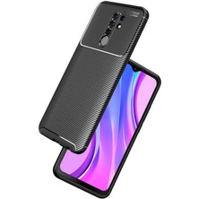 Kip GSM Xiaomi Redmi 9 Kılıf Karbon Desenli Yüksek Kalite Negro Silikon Kapak