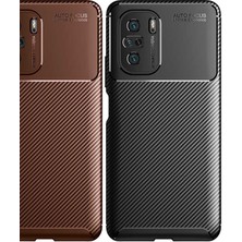 Kip GSM Xiaomi Redmi K40 Kılıf Karbon Desenli Yüksek Kalite Negro Silikon Kapak