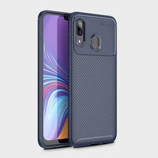 Kip GSM Galaxy A30 Kılıf Karbon Desenli Yüksek Kalite Negro Silikon Kapak