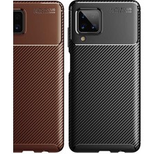 Kip GSM Galaxy M12 Kılıf Karbon Desenli Yüksek Kalite Negro Silikon Kapak