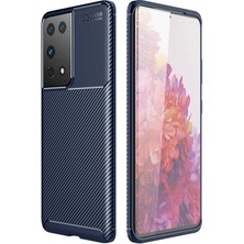 Kip GSM Galaxy S21 Ultra Kılıf Karbon Desenli Yüksek Kalite Negro Silikon Kapak