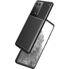 Kip GSM Galaxy S21 Ultra Kılıf Karbon Desenli Yüksek Kalite Negro Silikon Kapak