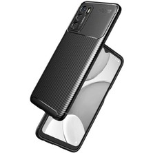 Kip GSM Oppo A16 Kılıf Karbon Desenli Yüksek Kalite Negro Silikon Kapak