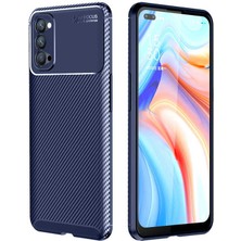 Kip GSM Oppo Reno 4 Kılıf Karbon Desenli Yüksek Kalite Negro Silikon Kapak