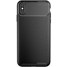 Kip GSM Apple iPhone Xs Max 6.5 Kılıf Karbon Desenli Yüksek Kalite Negro Silikon Kapak