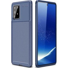 Kip GSM Galaxy A91 (S10 Lite) Kılıf Karbon Desenli Yüksek Kalite Negro Silikon Kapak