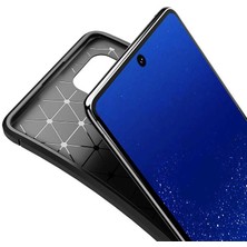 Kip GSM Galaxy A91 (S10 Lite) Kılıf Karbon Desenli Yüksek Kalite Negro Silikon Kapak