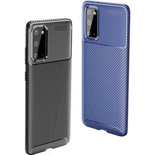 Kip GSM Galaxy S20 Kılıf Karbon Desenli Yüksek Kalite Negro Silikon Kapak