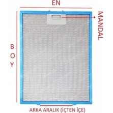 Parmis Kumtel Uyumlu Davlumbaz En 260 mm Boy 325 mm Filtresi 26X32,5 cm Aspiratör Yağ Filtre