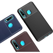 Kip GSM Huawei P30 Lite Kılıf Karbon Desenli Yüksek Kalite Negro Silikon Kapak