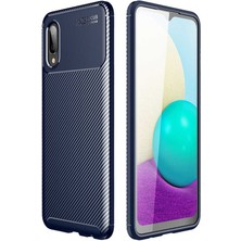 Kip GSM Galaxy A02 Kılıf Karbon Desenli Yüksek Kalite Negro Silikon Kapak