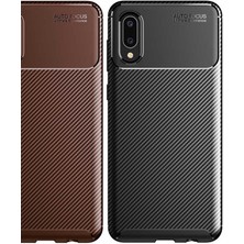 Kip GSM Galaxy A02 Kılıf Karbon Desenli Yüksek Kalite Negro Silikon Kapak